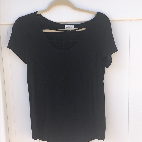 Black T-shirt with cute front - Picture 1 of 2